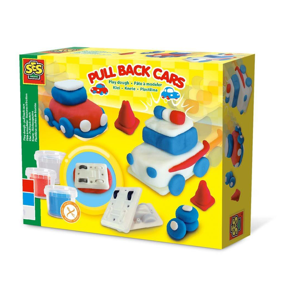 SES Creative Play Dough Pull Back Cars 00431 kids activity set