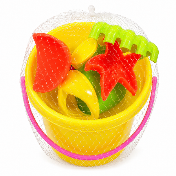 Beach Set with Bucket Molds and Water Can Yellow 614 YELLOW