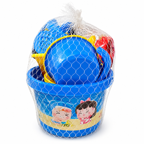 Beach Buckets Shovels Molds and Water Can Blue 8108/1 BLUE