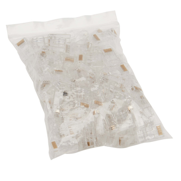 IWAYS RJ45 Pass-Through Connector 100pcs | IW-PT-RJ100