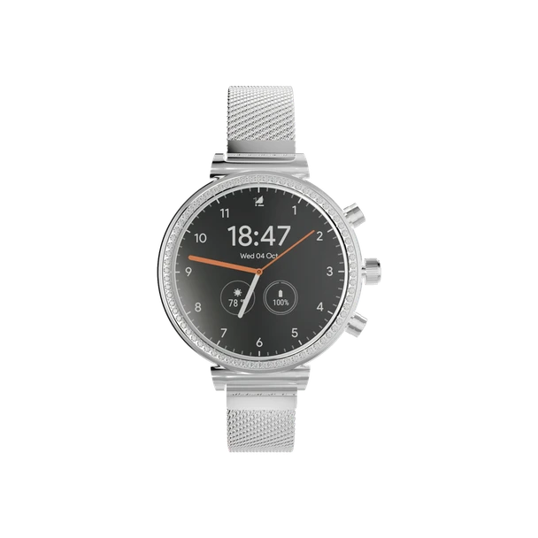 Heatz 1.28 inch super AMOLED smart watch - Silver | HW20