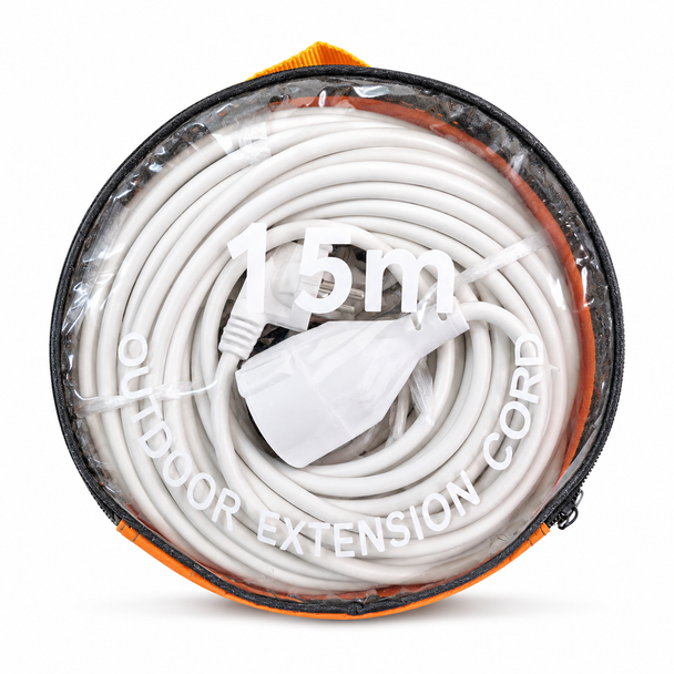 15m Male to Female Indoor Outdoor Extension Cord