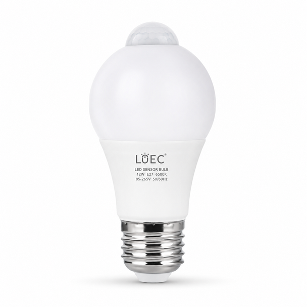 LOEC 12W E27 LED Sensor Bulb 6500K SL-10704