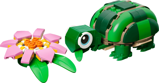 LEGO Turtle with a Water Lily Flower 31377 building set