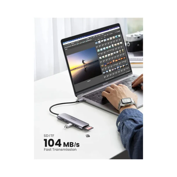 UGREEN 6-in-1 USB-C Hub 4K HDMI PD 100W