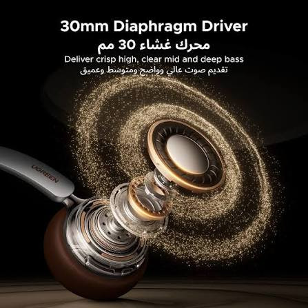 UGREEN Studio Plus HP207 ANC Wireless Headphones Brown | 75629