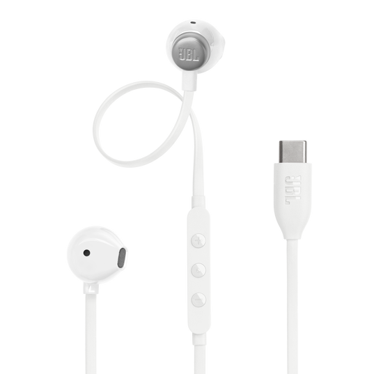 JBL Tune 305C USB-C Earphones White JBLT305CWHT