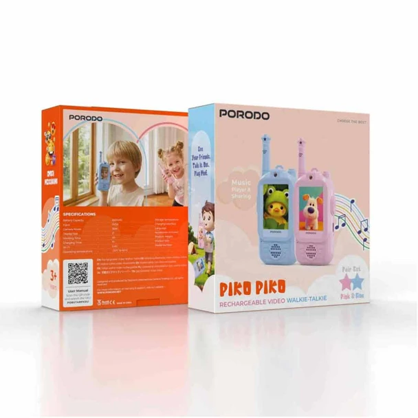 Porodo Piko Piko Rechargeable Video Walkie Talkie | PDBSTARPKBU