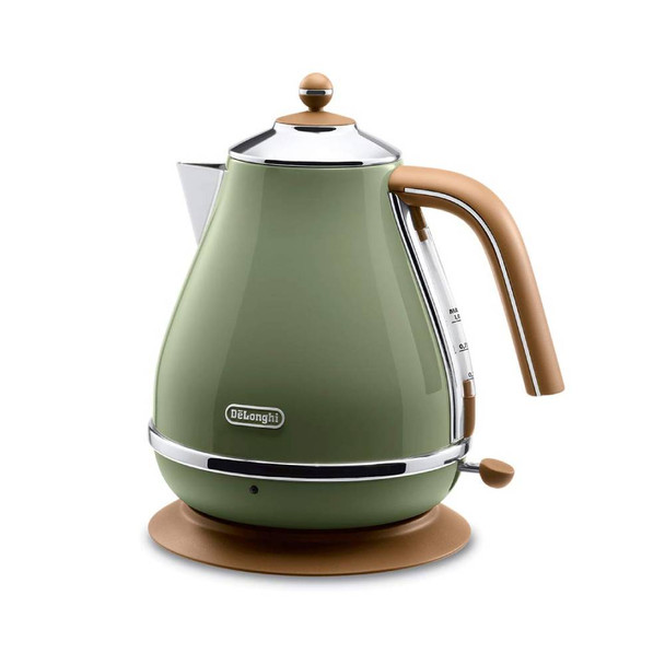DeLonghi Icona Vintage Kettle 1.7L 2000W Olive Green | KBOV2001GR