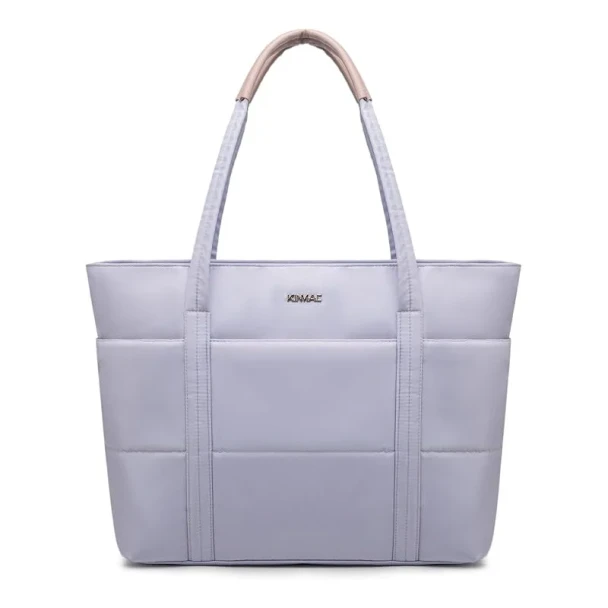 KINMAC Women’s 15.6 Inch Laptop Tote Bag Purple KMC485 Waterproof Designer Fabric Business Organizer