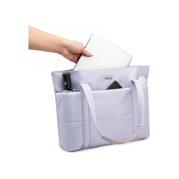 KINMAC Women’s 15.6" Laptop Tote Bag Purple | KMC485