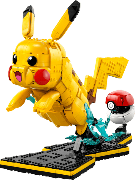 LEGO Pokémon Pikachu and Poké Ball Building Set 72152 2050 Pieces Collectible Display Model