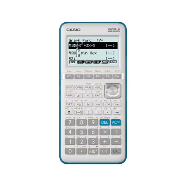 Casio GRAPH 35+E II Graphing Calculator White GRAPH35+EII-WA-ET with Python Programming