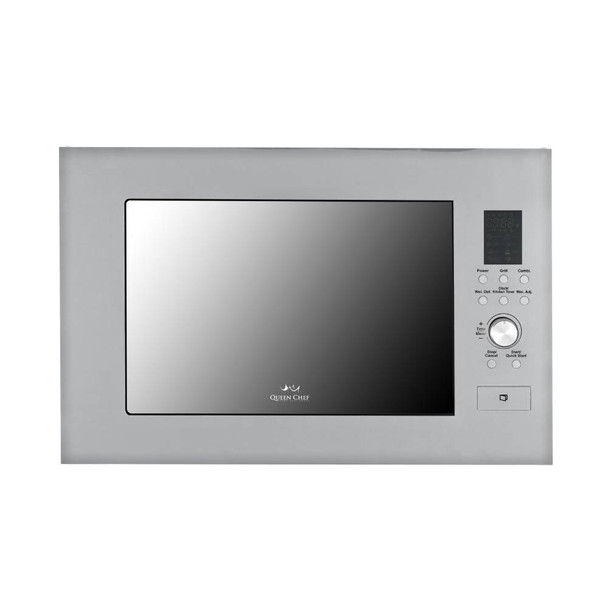 Queen Chef Built-In 28L Digital Microwave + Grill 900W - Silver | QCMBG-28S