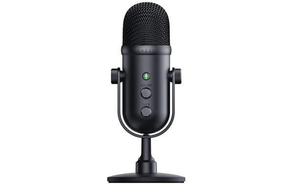 Razer Seiren V2 Pro Professional USB Dynamic Microphone for Streaming - 30mm Cardioid Mic - 96kHz / 24-Bit