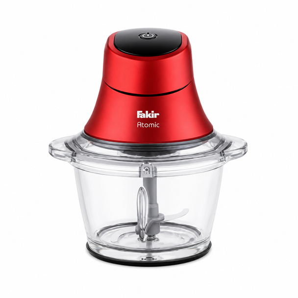 Fakir Atomic 600W 1L Glass Food Chopper - Red | 41003623