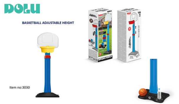 Dolu Adjustable Height Basketball Hoop Set 3030 kids indoor outdoor basketball playset 36 months plus