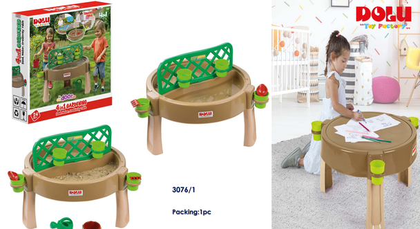 Dolu 4 in 1 Gardening Sand Water and Creativity Table 3076/1 for indoor and outdoor kids play