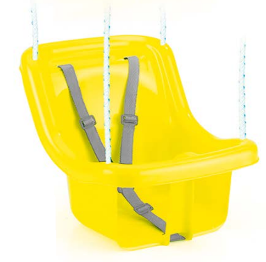 Dolu Kids Swing Seat Yellow 7056 plastic hanging swing with safety belt