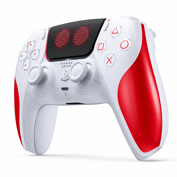 PlayX Wireless Astro Bot Inspired PS4 Controller Red for PlayStation 4 gaming