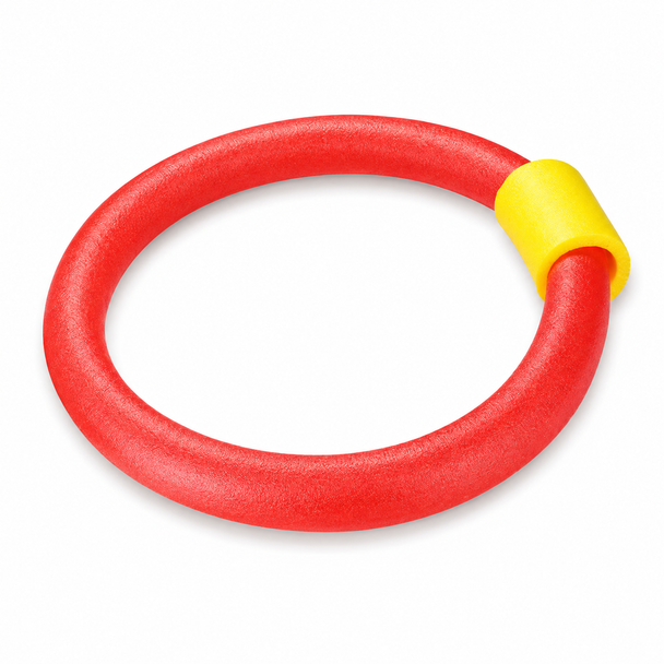 Foam Swimming Ring Red 8833/C2-1 with yellow connector for pool and summer water activities