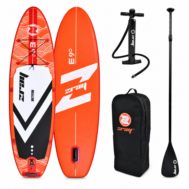 ZRAY X1 SURFING BOARD SET 275x76x13 cm 95kg 37635 inflatable board with paddle pump and carry bag