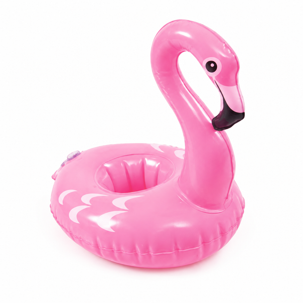 Flamingo Animal Cup Holder 97250 inflatable floating drink holder for pool and summer water activities