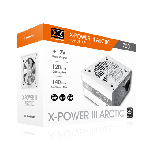 Xigmatek X-Power III Arctic 700W White Power Supply | EN48106