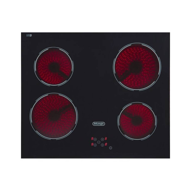 DeLonghi 60cm Electric Vitroceramic Hob - Black | PVC60TC-AL