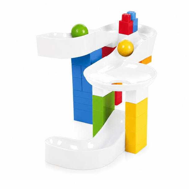 Dolu Rolling Ball Bricks Basic 5162 colorful building and rolling ball play set