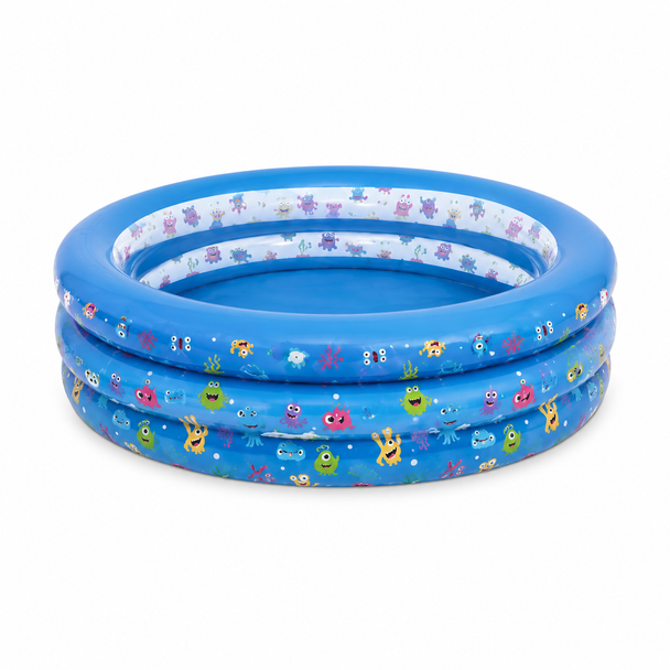 Age 6+ Monster 2-Ring Pool 187x42.5cm 51136 inflatable summer water play pool