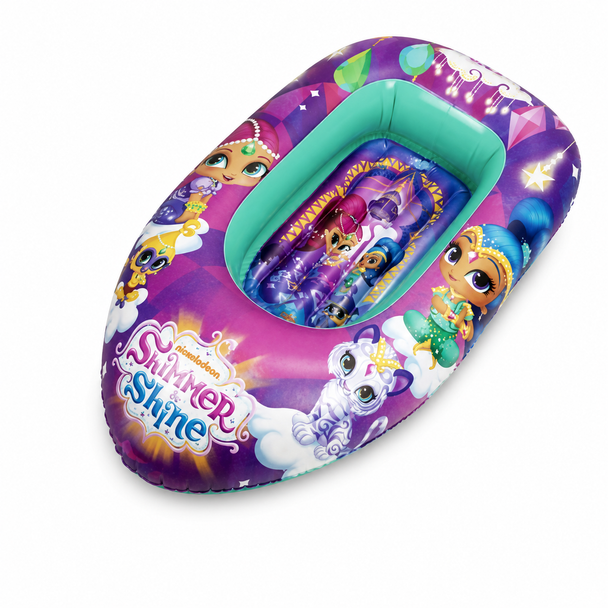 Nickelodeon Shimmer and Shine Inflatable Boat 2644 colorful pool float with character design