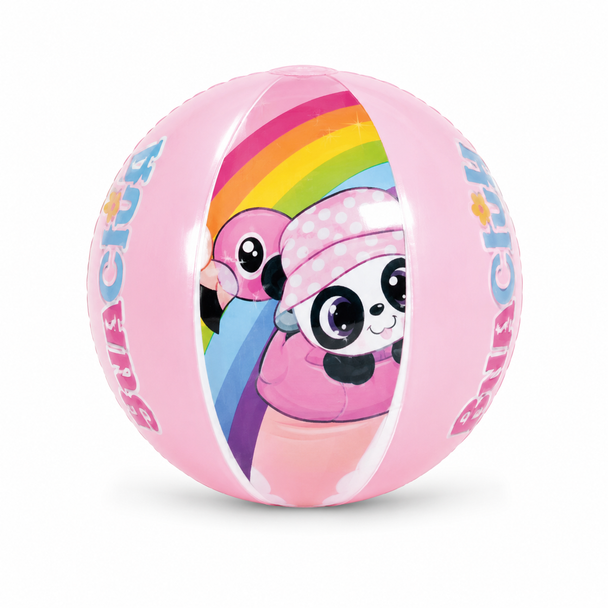 Panda Beach Ball 2 Plus Pink 53014 inflatable summer play ball