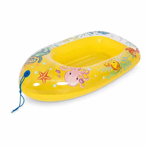 Ages 3-6 Ocean World Kids Boat Yellow 37593 inflatable pool boat