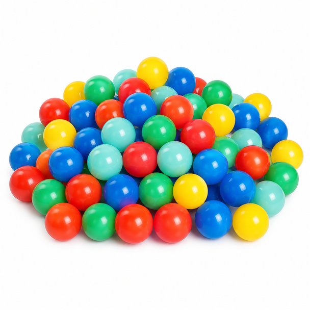 Soft-Feel Air-Filled Play Balls 6.5cm Colorful 290001