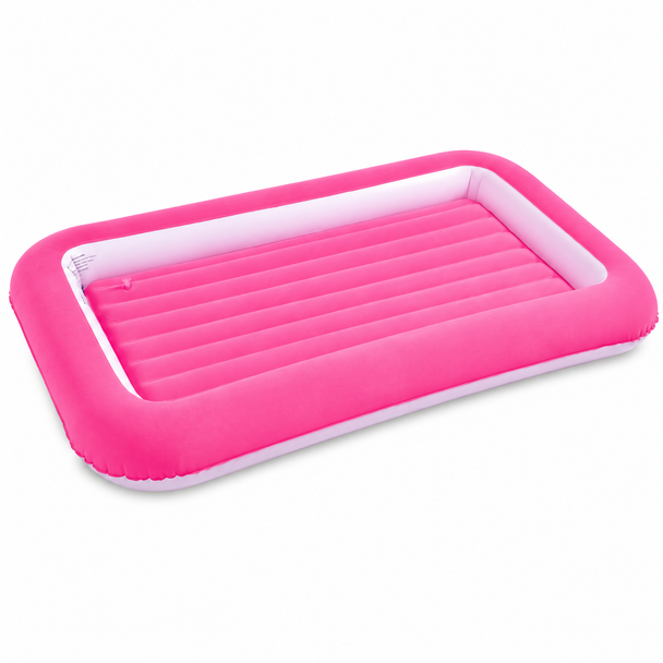 Avenli Kids Flocked Airbed 152 x 89 x 17.5cm Pink 27311