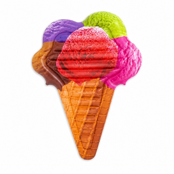 Bestway Summer Flavors multicolor ice cream cone inflatable pool float 43183