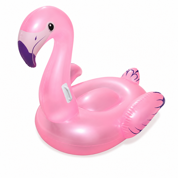 Bestway Pink Flamingo Inflatable Ride-On Pool Float 127 x 127 cm - 41122