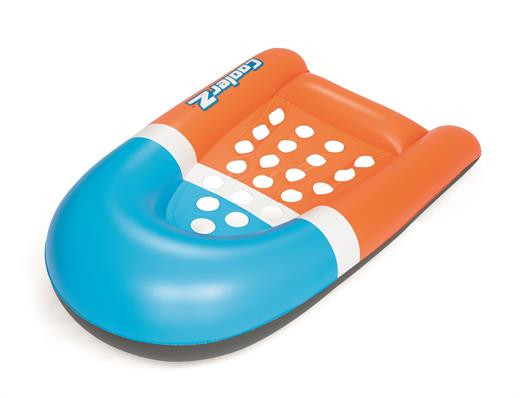 Bestway Hydro-Force Aqua Breeze Blue and Orange Inflatable Pool Lounger 157 x 100 cm - 43169