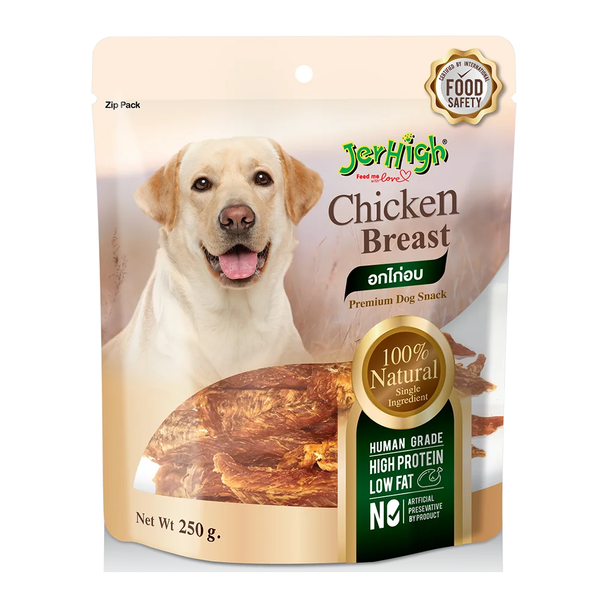 JerHigh Chicken Breast Jerky Dog Treats 250 g | 459821