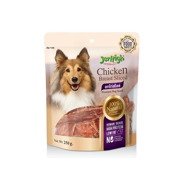 JerHigh Chicken Breast Sliced Dog Treats 250 g | 459838
