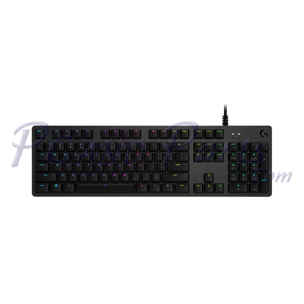 Logitech G512 Carbon LIGHTSYNC RGB Mechanical Gaming Keyboard with GX Blue Clicky Switches - English/Russian | 920-008948