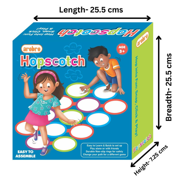 Arobro Hopscotch Indoor & Outdoor Game Set for Kids Age 3+ | 5015