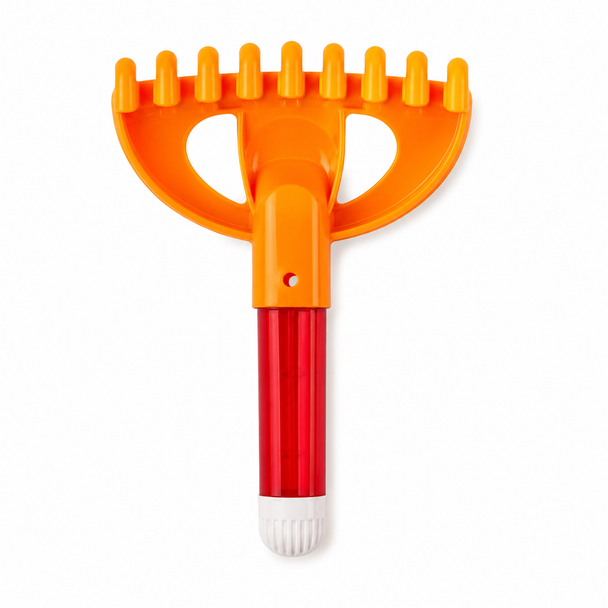 Kids Orange and Red Light-Up Beach Sand Rake - 881C Model 3