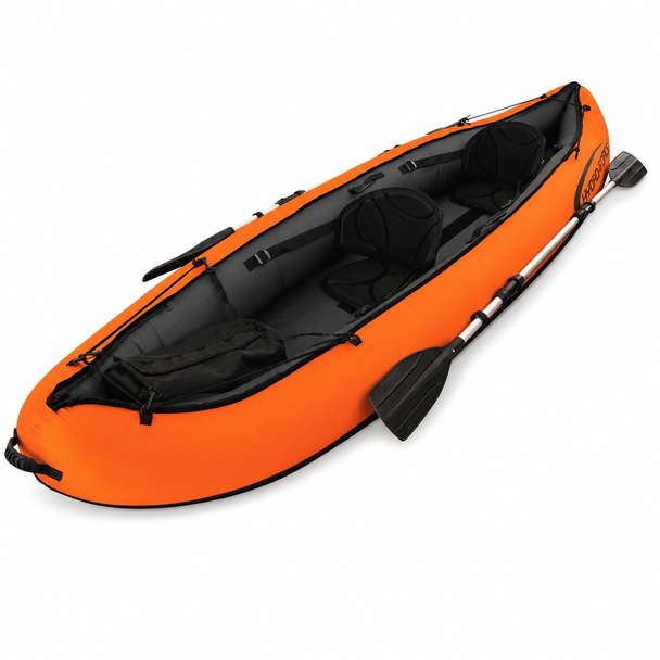 Bestway Hydro-Force Lite-Rapid X2 Orange Two-Person Inflatable Kayak with Paddles - 65065