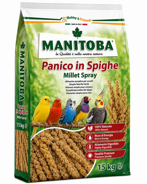 Manitoba Panico in Spighe Millet Spray Bird Food 15 Kg | 31820