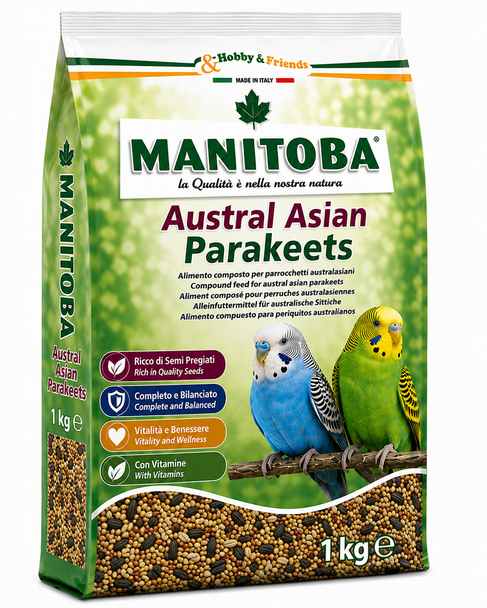 Manitoba Austral Asian Parakeets Bird Food 1 Kg | 26036