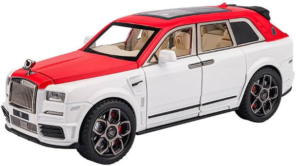 1:22 Die-Cast Luxury SUV Toy Car – Red & White | HCL-806