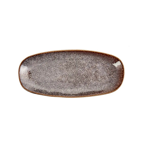 Karaca Agathe Earth Flat Stoneware Dinner Plate