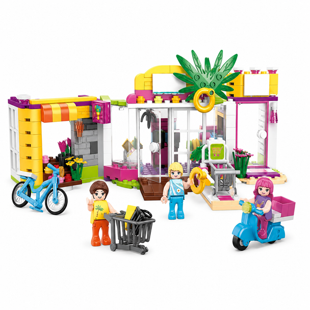 COGO Merry Days Shopping Center 376-Piece Building Block Set - 4548